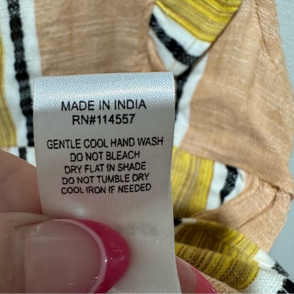 THML June Stripe Boho Ruffle Sleeve Top - Picture 8 of 8